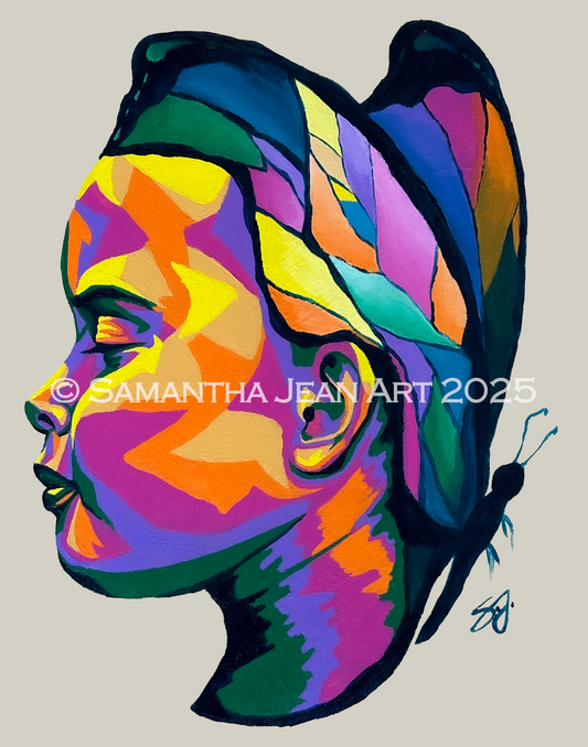 "I AM A BUTTERFLY" Paper Print